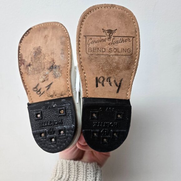3 For 15✨️🌞 Vintage 1980s Bonnie Stewart Leather Baby Shoes - size 12 months - Picture 5 of 6